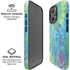 Liquid Blue Tie Dye Peace Heart iPhone 16 Pro Max Magsafe Impact Case